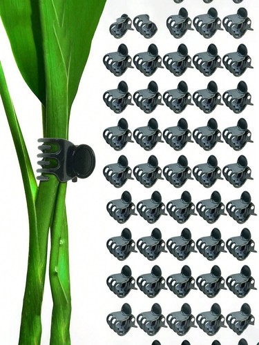 Orchid Plant Support Clips Small Garden Stem Clips Mini 1cm Plastic Flower Clamp - Picture 8 of 13