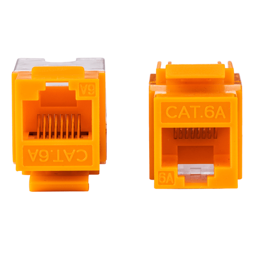 CAT6a Keystone Jack Ethernet 110 Punch Down Tool Network 45 Degree 8P8P RJ45 Lot - Afbeelding 13 van 22