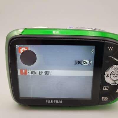 Fuji Finepix XP10 12.2MP Digital Camera Green Parts Only Read