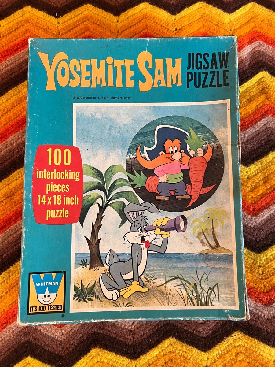 Vintage 1972 Whitman “Yosemite Sam” Bugs Bunny 100 Piece Puzzle