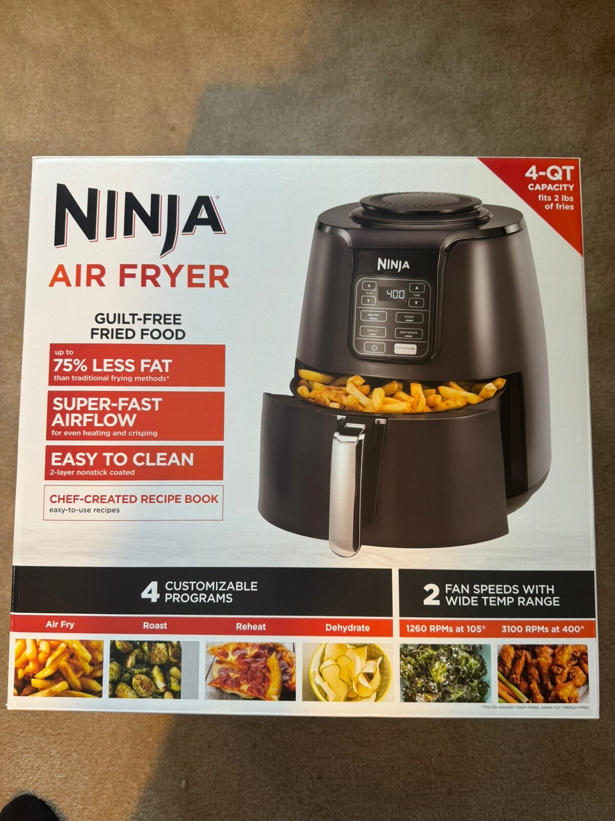 Ninja AF101 4 qt Air Fryer Black 622356554572 eBay