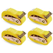 KODIAK 4 Pack 2"x16' E Track Ratchet Straps, Ebclosed Trailer Tie Down, 4400lb