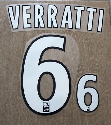 KIT PERSONALIZZAZIONE NOME NUMERO PER MAGLIA CALCIO PSG 16/17 AWAY
