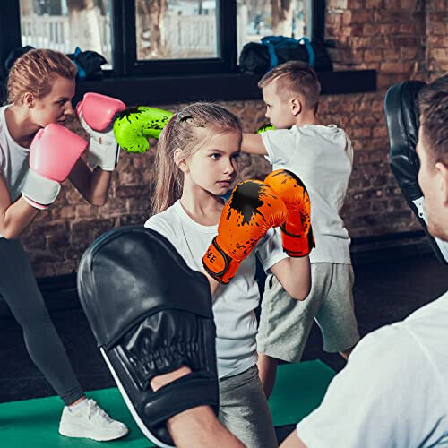 Guante de Boxeo para Niños 6oz 8oz, Jóvenes, Niños y Niñas Guantes de Entrenamiento para PU - Imagen 9 de 9