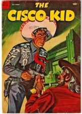CISCO KID # 22 (DELL) BOB JENNEY art - PANCHO - DIABLO - POCO - PAINTED COVER