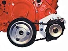 POWERMASTER SBC DRAG RACE ALTERNATOR KIT,SNUG MOUNT,50 AMP,SMALL BLOCK CHEVY