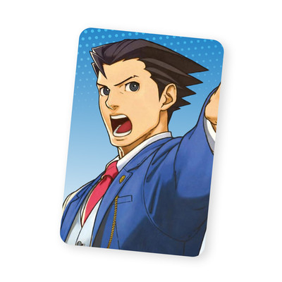 Ace Attorney Phoenix Wright Photo Card Glossy Rounded 5.5cm x 8.5cm