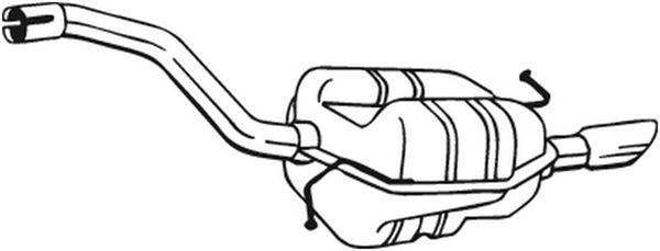 Bosal EndschalldäMpfer NachschalldäMpfer 233-159 FüR VW Passat 3C5 3C2 B6 FSI-image
