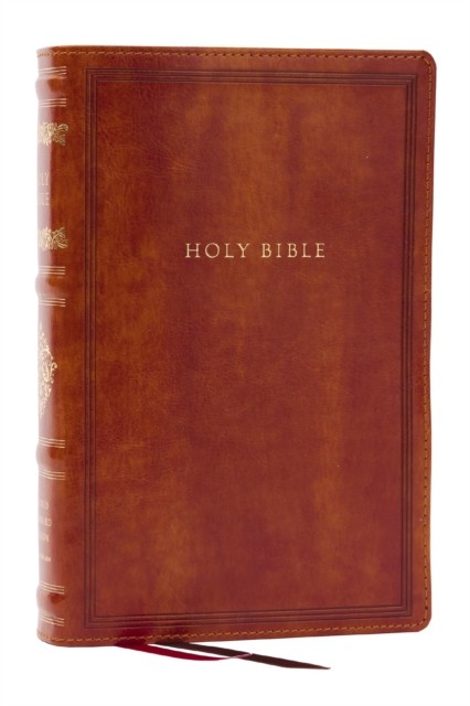 RSV Personal Size Bible with Cross References, Brown Leathersoft, Thumb