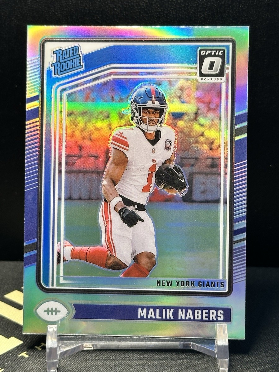 八村塁 optic RC auto silver holo 2024 Donruss Optic Malik Nabers Rated Rookie Silver Holo