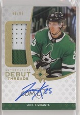2020-21 Ultimate Collection Debut Threads 98/99 Joel Kiviranta Patch Auto um0