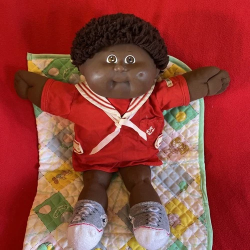 Cabbage Patch Kids doll boy head mold 8 ok factory 1986 adorable  AA dark skin
