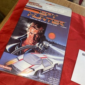 SPY HUNTER Colecovision Game Coleco. Box, manual, Controller Covers! Untested.