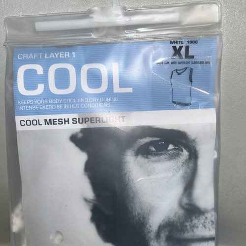 Craft Cool Mesh Super Light Sleeveless Mens Base Layer Top New XL - Picture 2 of 4