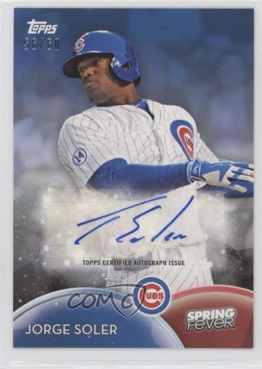 2016 Topps Spring Fever 56/60 Jorge Soler #SFA-JS Auto 1h1