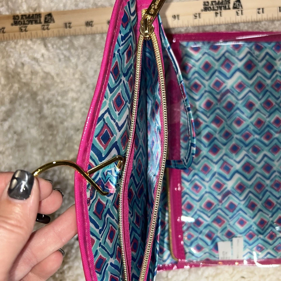 Bolsa organizadora de cosméticos maquillaje de viaje colgante Lilly Pulitzer para Target Foto 4 de 4