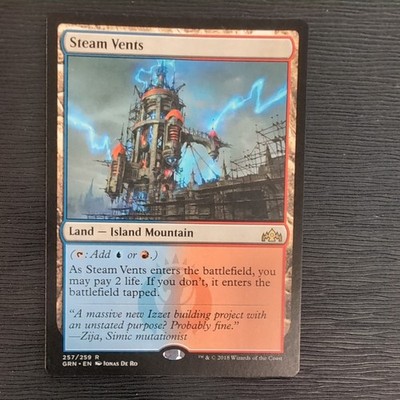 Steam Vents LP Guilds of Ravnica GRN 257 English Regular MTG 