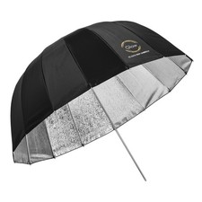 Glow Easy Lock Medium Deep Beaded Silver Fiberglass Umbrella 33"