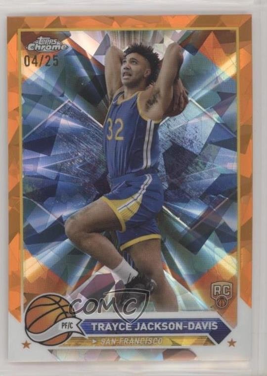 2023-24 Chrome Sapphire Edition Orange 4/25 Trayce Jackson-Davis Rookie RC 0nr3