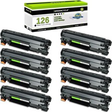 8PK Canon Cartridge 126 Black Toner CRG-126 for LBP6200d LBP6230dw LBP6230dn
