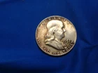 1957-D Franklin Half Dollar (purple/yellow)