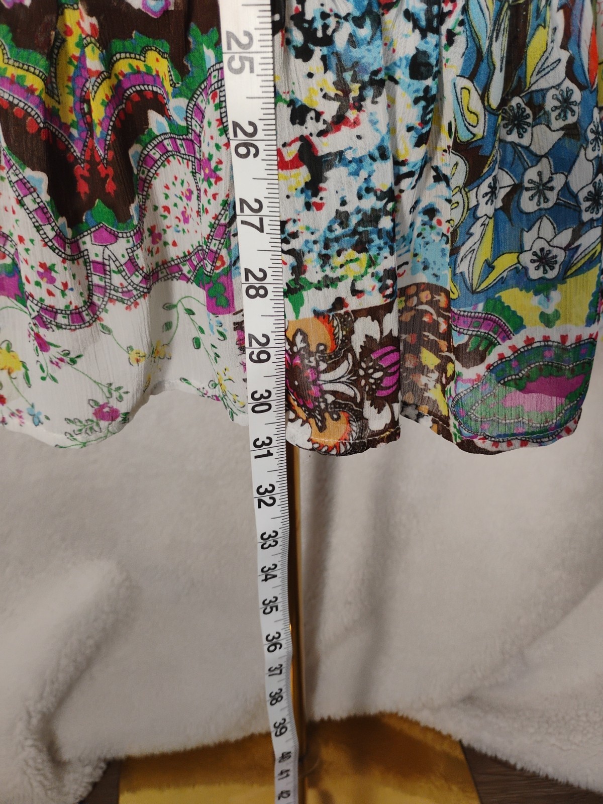 Elan Sheer Multi Colored/Pattern Long Sleeve Dres… - image 15