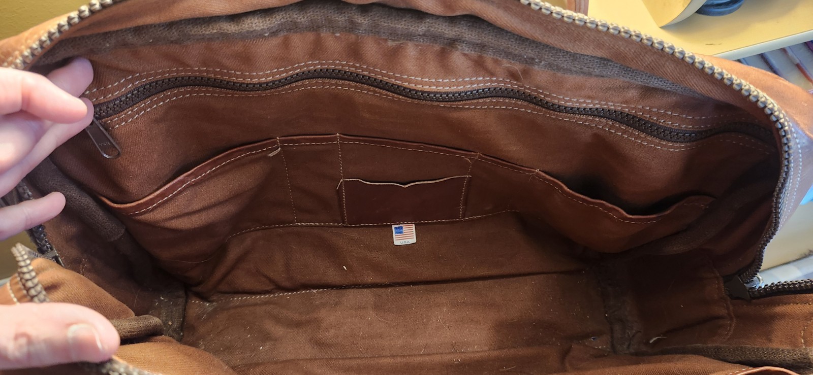 Duluth Pack Brown Leather Computer Briefcase, Ret… - image 7