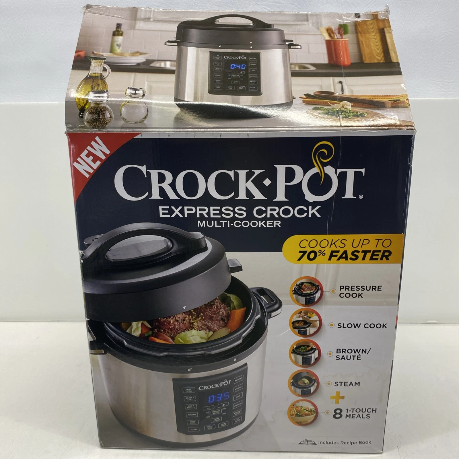 NOB Crock-Pot Express Crock Multi Cooker SCCPPC600-V1 6-Quart