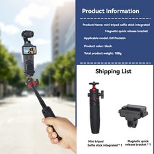 Gimbal Camera Quick-Release Mount Selfie Stick Tripod for DJI Osmo Pocket 3/4