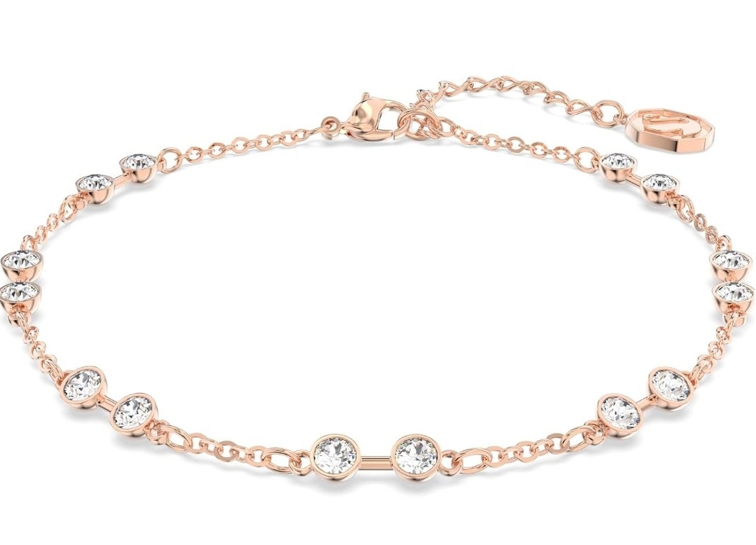 スワロフスキー Remix Collection Strand ブレスレット Swarovski Remix Collection Strand Bracelet Round Cut Rose Gold