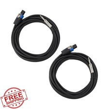 jlelectro 50ft Speakon to 1/4" Speaker Cable, 12 Gauge