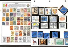 Mexico Stamp Collection on 24 Harris Pages, 1884-1985 (BI)