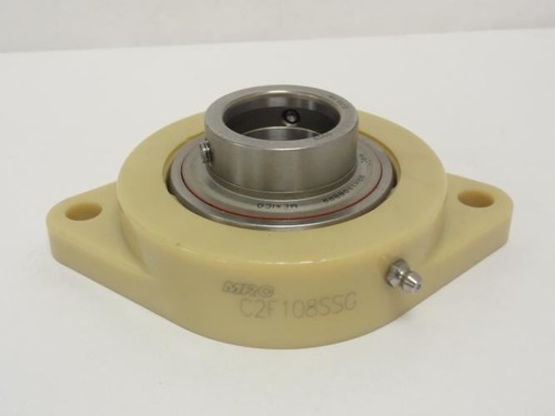 202147 Old-Stock; MRC C2F108SSG Polymer Flange Bearing 1-1/2"ID; 2-Bolt - Picture 4 of 4