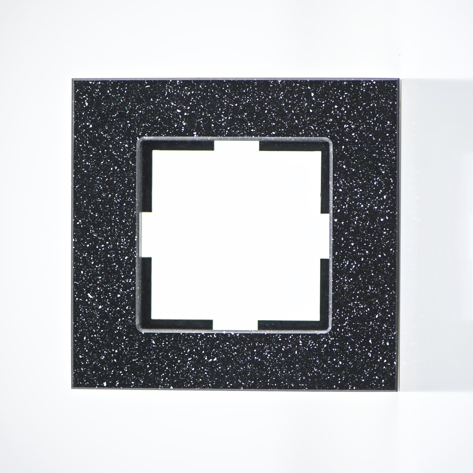 Plaque de finition en quartz Corian 1 poste 84x87x10mm pour interrupteur