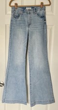 Jessica Simpson True Love Wide Leg Jeans Women's 27 Denim Trouser Blue
