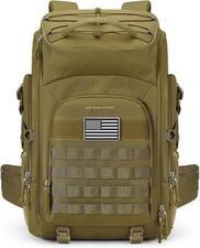 Tactical Backpack Water Resistant 40L Military Backpack for Hiking Camping Molle