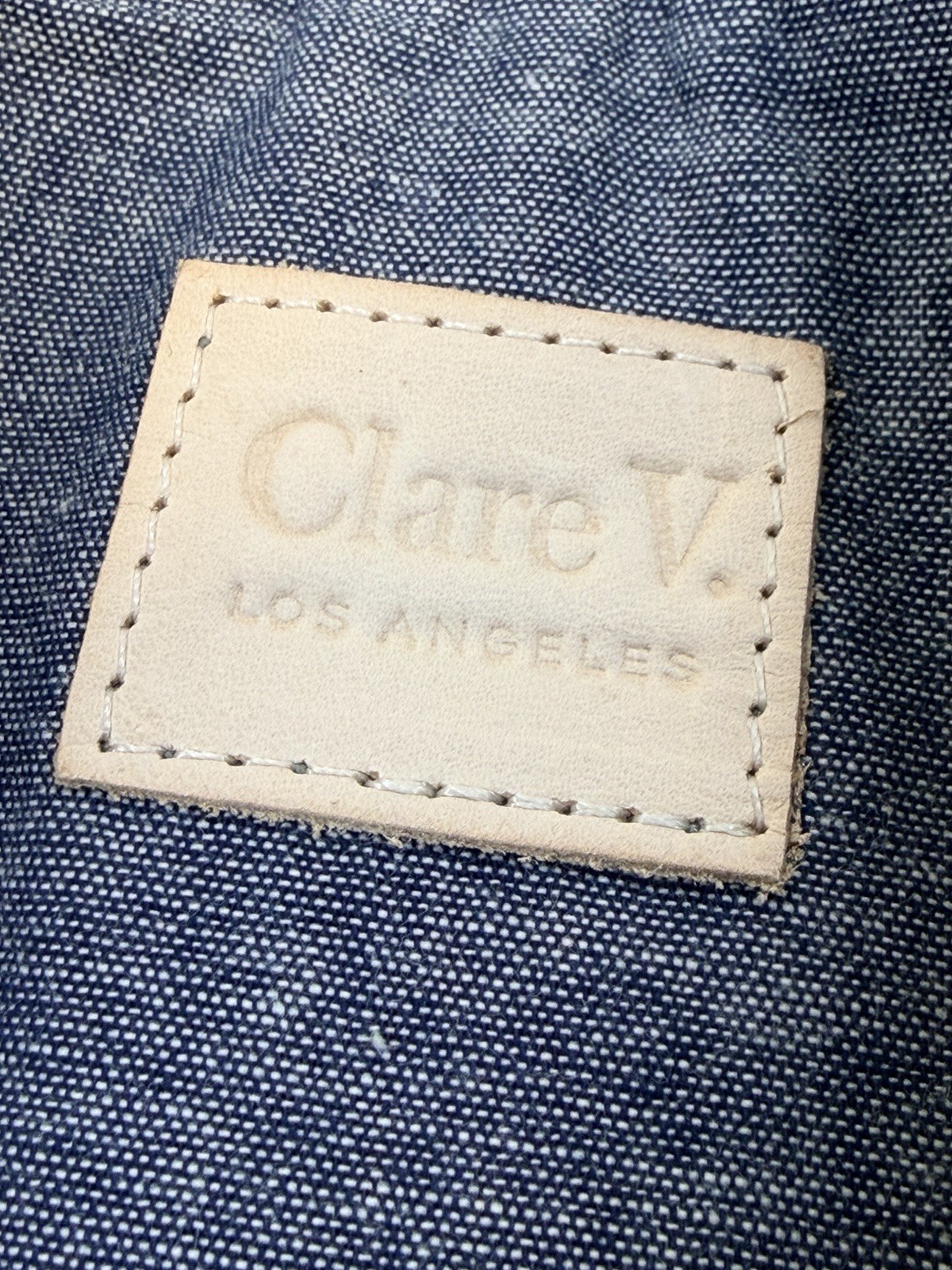 Claire V Python Print Foldover Leather Clutch Red… - image 15