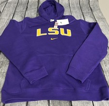 NWT Men s Nike LSU Tigers Hoodie Purple Louisiana State Large Arch