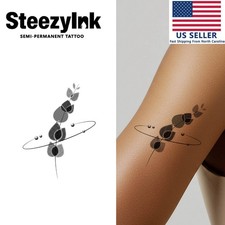 SteezyInk temporary tattoo Flora last upto 2 weeks 3 x 6 inch