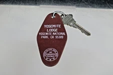 Vintage Hotel Room Key & FOB - Yosemite Lodge National Park California