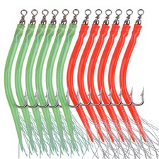 Striped Bass Trolling Tube Fishing Lures Cod Rig Teasers Stainless Hook