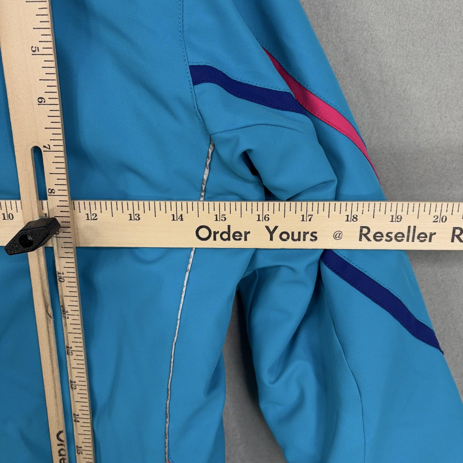 Obermeyer Jacket Girls 8 Blue Brier I-Grow Hooded Ski Snow Winter Coat Kids