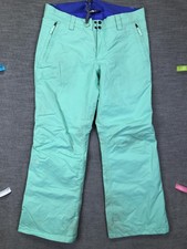 The North Face Snow Pants Womens Large Green HyVent Waterproof Insulated Ski