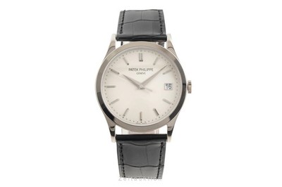 Patek Philippe Calatrava 18K (0,750) Weissgold Automatik Ref. 5296G-010 B&P 2009