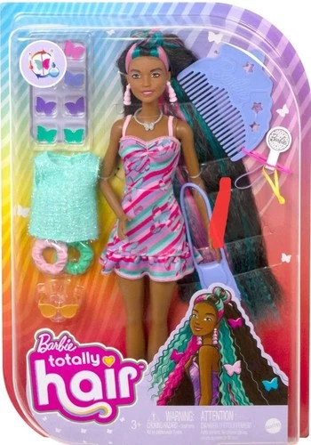 Barbie Totally Hair Fashion Doll w/Butterfly Theme + Accessories NRFB