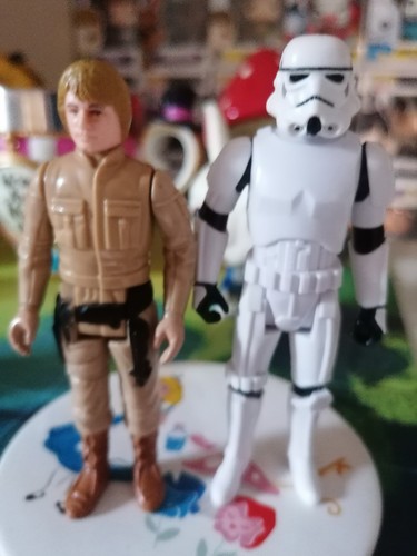 Vintage Star Wars Bespin Luke Skywalker 1980 & 2004 Stormtrooper