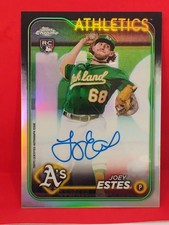 2024 TOPPS CHROME (RC) - JOEY ESTES #RA-JES AUTO /499 REFRACTOR