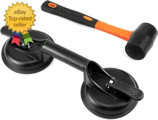 Floor Gap Fixer Tool for Laminate Floor Gap Repair with 11.8 Inch Plastic Mallet