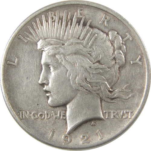 1921 High Relief Peace Silver Dollar XF EF Extremely Fine SKU:I24307