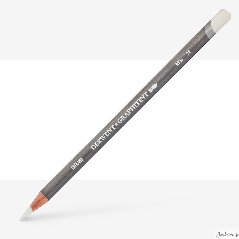 Derwent Graphitint Pencil Water Soluble Graphite White For Drawing And Washes